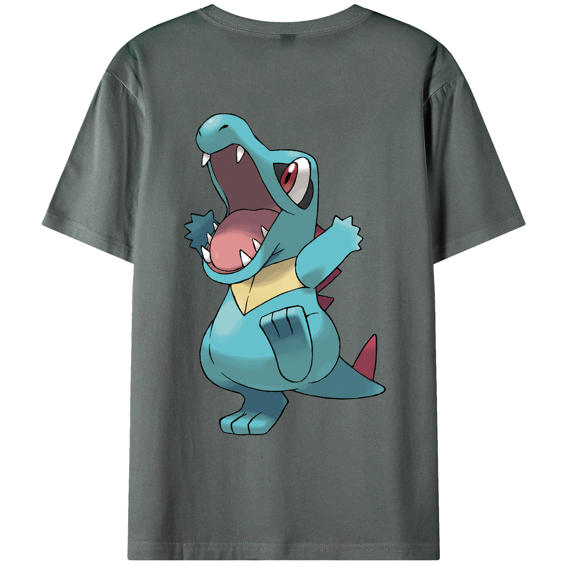 （画像用） ポケットモンスター Pokémon 綿100％ メンズ半袖Tシャツ（バックプリント） 通気性